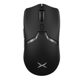DeLUX Gaming Maus Kabellos, mit PAW3395 Sensor 26000DPI, Tri-Mode, Huano Mikroschalter, 80 Std. Akku, Matt UV Beschichtung, 72g Leicht, mit Glasskates und Grip Tape (M800PRO-Schwarz)