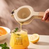 Citrus Juicer Strong Metal Wooden Handle Ergonomic Design Food Grade
