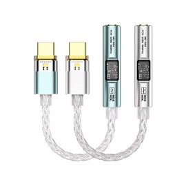 NICEHCK NK1 MAX Earphone Headphone Adapter Portable Amplifier Type-C DAC Cable CX31993 Decoder Chip, MAX97220 Op Amp Chip, Smartphone Usable 32Bit/384kHz High Resolution Ultra Small Single Crystal