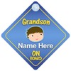 Grandson On Board Car Sign New Baby / Child Gift