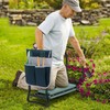 LUCKYERMORE Folding Garden Kneeler and Seat, 2 in 1 Kneeling