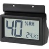 Toyo Living OP-AD-HD(B) Damp-proof Room Option, Digital Thermometer/Hygrometer, Black