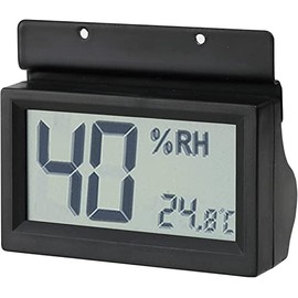 Toyo Living OP-AD-HD(B) Damp-proof Room Option, Digital Thermometer/Hygrometer, Black