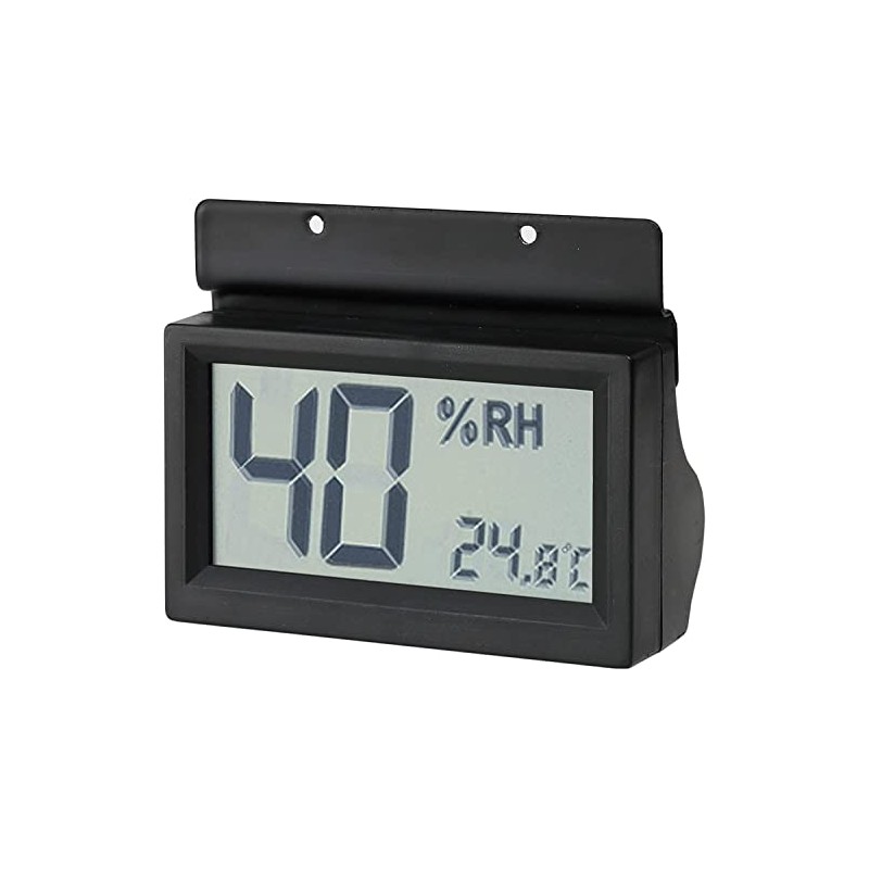 Toyo Living OP-AD-HD(B) Damp-proof Room Option, Digital Thermometer/Hygrometer, Black