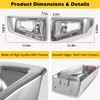 Front Bumper End Corner Bezels Covers Trim Molding Chrome Exterior