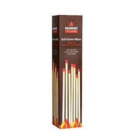 KaminoFlam Matches Long - Grill Fireplace Woods 20 cm - Long Matches for Fire, Grill, Oven & Grill Fireplace - 50 Fireplaces