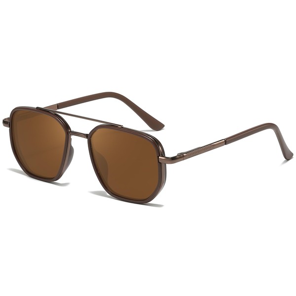 Myiaur Tangle Free Polarised Sunglasses for Women Square Double Bridge