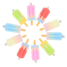 Operitacx 5sets Pendant Real Fruit Gummies Pop Ice Mold Mini Glitter Sea Moss Gel Jewelry Trinkets Kit Fruit Charms Pink Ice Cream Cabochons Gummy Spinner Gemstones Dream Catcher 25pcs*5