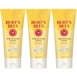 Burt's Bees Soap Bark and Chamomile Deep Cleansing Cream, 6 Ounces (Pack of 3)