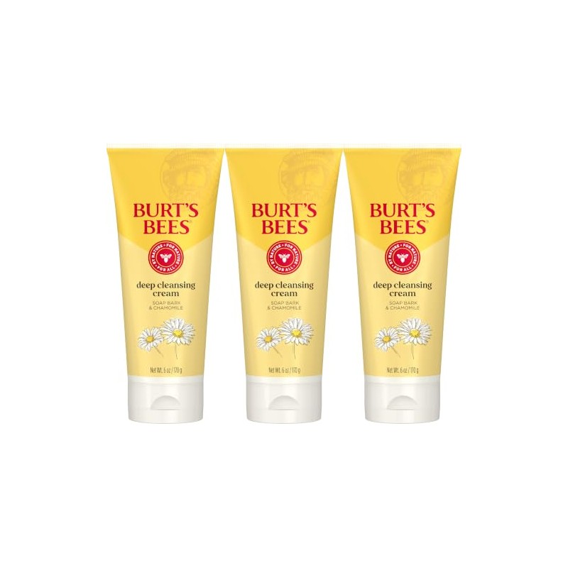Burt's Bees Soap Bark and Chamomile Deep Cleansing Cream, 6
