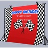 LUCKSTY Car Racing Themed Birthday Backdrops for Photography 9x6FT Racing