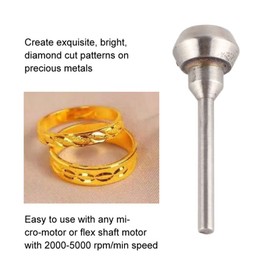 Jewelry Cut Flywheel Shank, 130, 150 Degrees 2000-5000 rpm/min Metal Cut Flywheel Shank, Jewelry Cutting Engraving Making Accessory, Cut Shank(Single crystal knife 130 degrees)