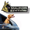 Car Emblem: Dog Car Badge Laser Cutting Emblem Cool Decals