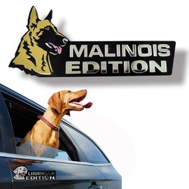 Car Emblem: Dog Car Badge Laser Cutting Emblem Cool Decals Trucks German Shepherd Badge Corgi Edition Doodle Golden Retriever Vehicles Dachshund Addition Rottweiler (Belgian Malinois)