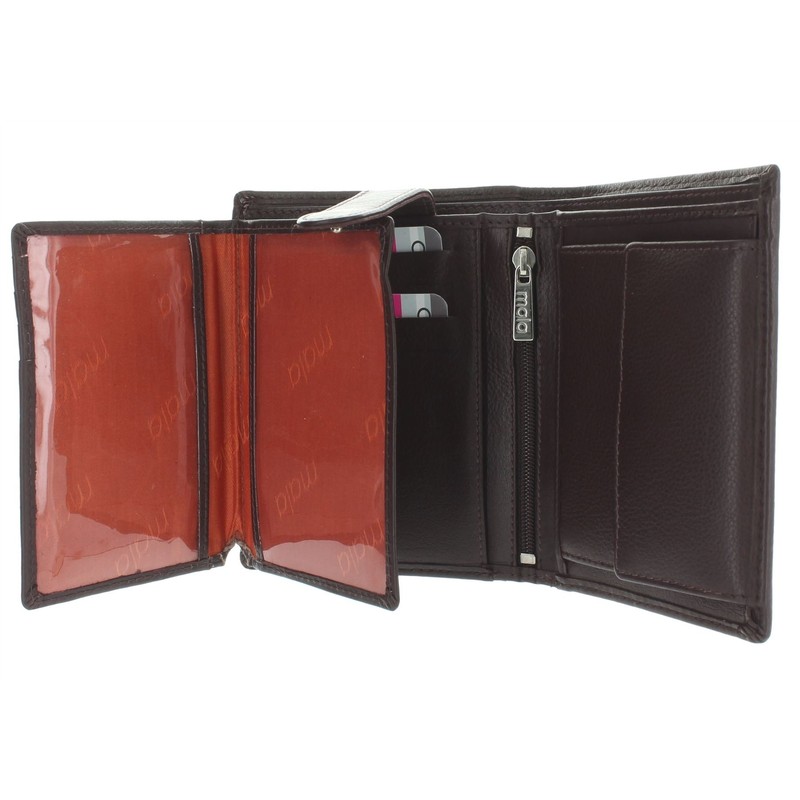 Mala Leather Origin Collection Leather Bi-Fold Wallet with RFID Protection