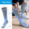 AUTOWT Calcetines de Esquí para Hombres y Mujeres, 2 Pares