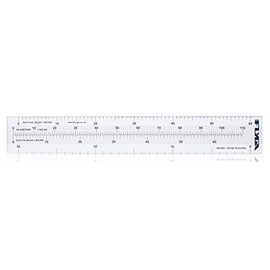 FlyGA Nautical Mile Scale Map Ruler (60nm Distance) - For LAPL, PPL(A), PPL(H) & CPL Aviation Pilots + Marine, Boating & Sailing Captains