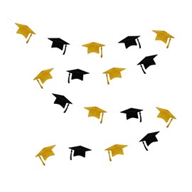 Graduation Confetti Doctor Hat, Garland with Graduation Hat Motifs, Length 4 Metres, Table Confetti Table Decoration for Graduation Decoration, Bachelor Decoration, Graduation Decoration, Perfect for