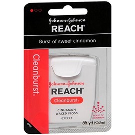 REACH Cleanburst Waxed Floss Cinnamon 55 Yards (Pack of 7)