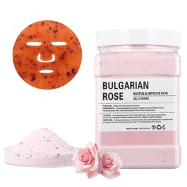 OUPEICHARM Hydro Jelly Masks for Women Home Spa,Hydrating & Moisturizing Peel-Off Rubber Gel Face Mask Skin Care,Professional Jelly Mask for All Skin Types 23 Fl Oz（Bulgarian Rose）