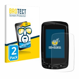 2x BROTECT HD-Clear Screen Protector Garmin Edge 810 Protector - Crystal-Clear, Anti-Fingerprint