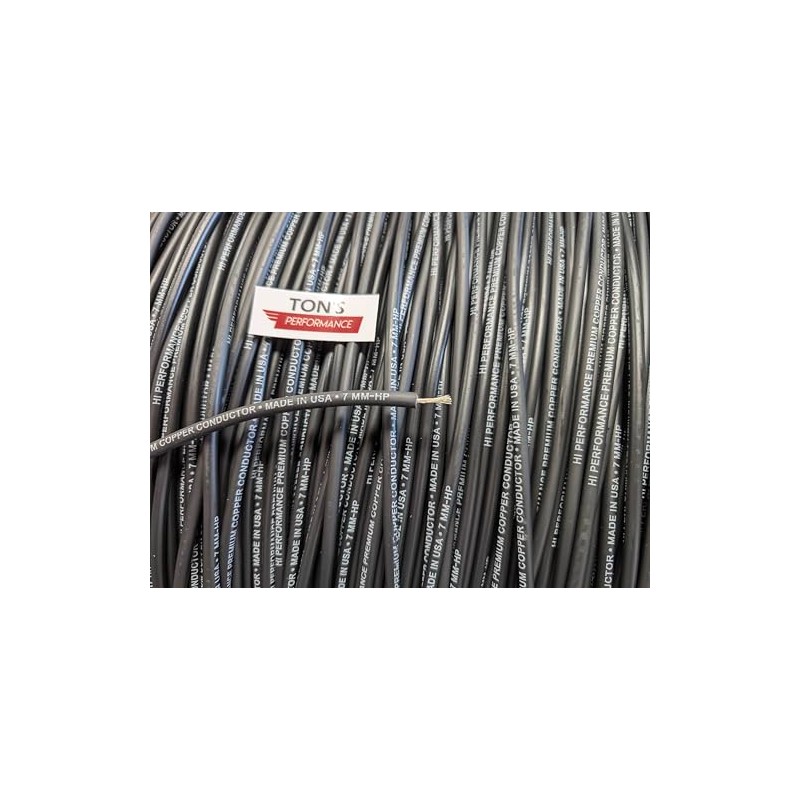Ton's Performance 10 feet Replacement 7mm Spark Plug Wire, Continuous