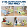 CAPAKIDS Kids Couch, Modular Kids Play Couch with 1000+ Building