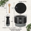 Laevo Mortar and Pestle Large Set - Black Granite Stone