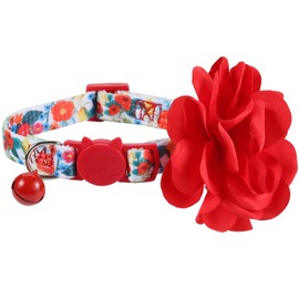 BoomBone Flower Cat Collar, Girl Puppy Collars Pet Floral Accessories