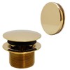 Westbrass Mushroom Tip-Toe Tub Trim Set with Floating Faceplate, Polished