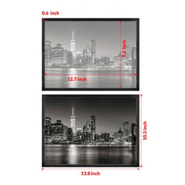 Annecy 9.5x13 Picture Frame Black（1 Pack）, 9.5 x 13 Picture Frame for Wall Decoration, Classic Black Minimalist Style Suitable for Decorating Houses, Offices, Hotels