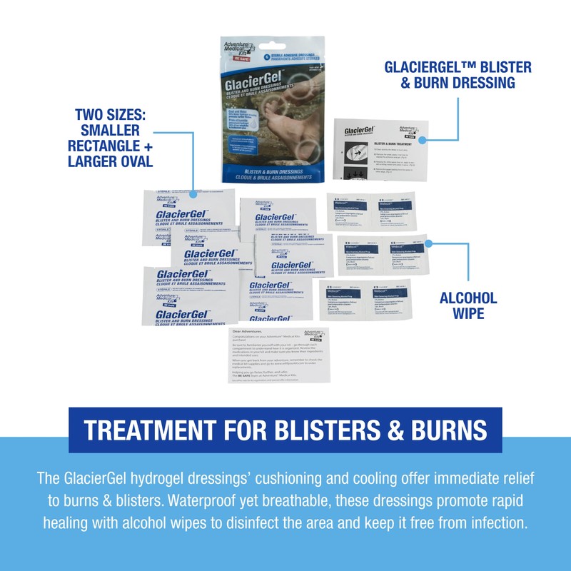Adventure Medical Kits GlacierGel Blister and Burn Dressing - (Pack