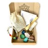 Satnam Kit Cuarzos 7 Chakras, Barra Selenita, Pulsera Y Palo