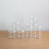 Transparent plastic cylinder container empty bottle multipurpose case 3 size slime container Small Buntong S 14ea