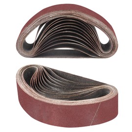 STEBRUAM 12PCS Sanding Belt 30 x 330 mm 100 Grit