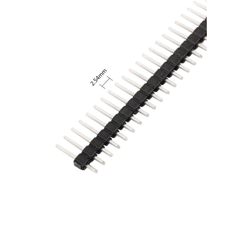 MCIGICM 10pcs Male Header Pin, 40 Pin Header Strip (2.54