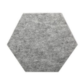 DEWEPRO® Acoustic Panel - 1 Piece Acoustic Panel 290 x 25 mm in Grey - Acoustic Sound Absorber in Honeycomb Design - Hexagon
