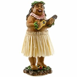 KC Hawaii Braddah with Ukulele Mini Dashboard Doll 4 inches