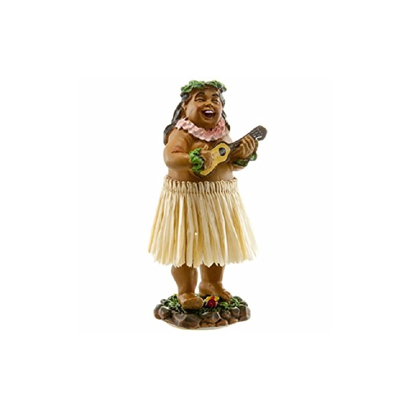 KC Hawaii Braddah with Ukulele Mini Dashboard Doll 4 inches