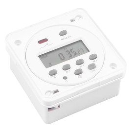 Sarini Digital LCD Power Supply Weekly Programmable Timer Relay Switch Industrial Timer Reminder CN101A DC 12V 16A SPST