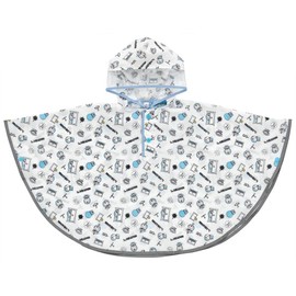 Skater RAPO2 Rain Poncho, Kids' Raincoat, I'm Doraemon, Sanrio, Suitable Height 31.5 - 39.4 inches (80 - 100 cm)