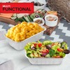ReadySteadyServe Pack of 50 Aluminium Foil Food Containers with Lids