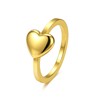Kylie Yang KY Timeless Heart Ring, 14k Gold-Plated 304 Stainless