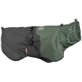 Non-stop dogwear Fjord Raincoat Grey/Green | 2963| Rain Cover, Size: 45