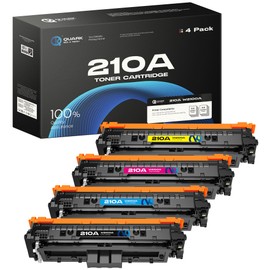 210A 210X Toner Cartridges 4 Pack Compatible with HP 210A 210X W2101A W2102A W2103A for Color Laserjet Pro MFP 4301fdw 4301fdn Wireless Printer Pro 4201dw 4201dn Series Printers (with Chip, Bk/C/M/Y)