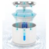 Cat Water Fountain, 81oz/2.4L LED Pet Fountain Stainless Steel Automatic