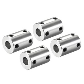 uxcell 8mm to 8mm Bore Rigid Coupling Set Screw L25XD18 Aluminum Alloy,Shaft Coupler Connector for 3D Printers, Motor Accessories,4pcs