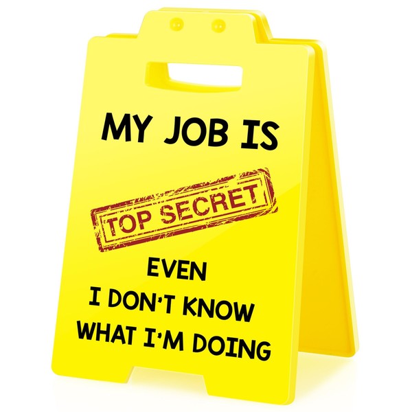 XgiftCreat Funny Office Desk Sign - I Don’t Know what