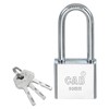 PATIKIL Keyed Padlock 30mm (1-3/16"), Keyed Different Locks Stainless Steel