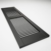 12"W x 58"H Lifetime Vinyl, TailorMade Cathedral Top Center Mullion,